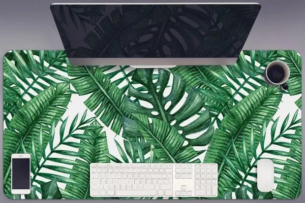 Velká ochranná podložka na stůl Monstera leaf