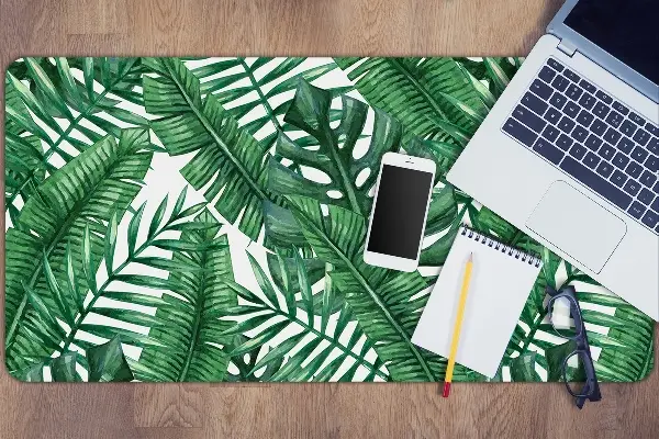 Velká ochranná podložka na stůl Monstera leaf