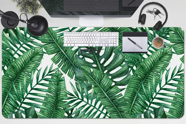 Velká ochranná podložka na stůl Monstera leaf