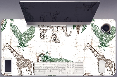 Pracovní podložka s obrázkem Žirafy a sloni