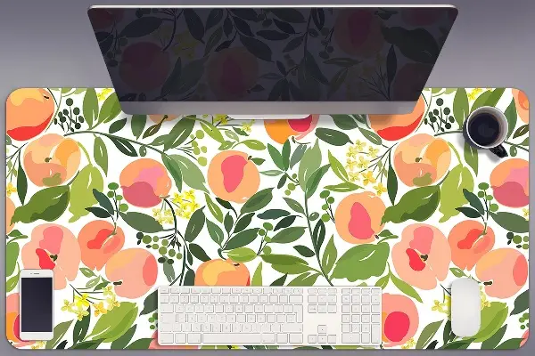 Velká podložka na stůl pro děti Broskve