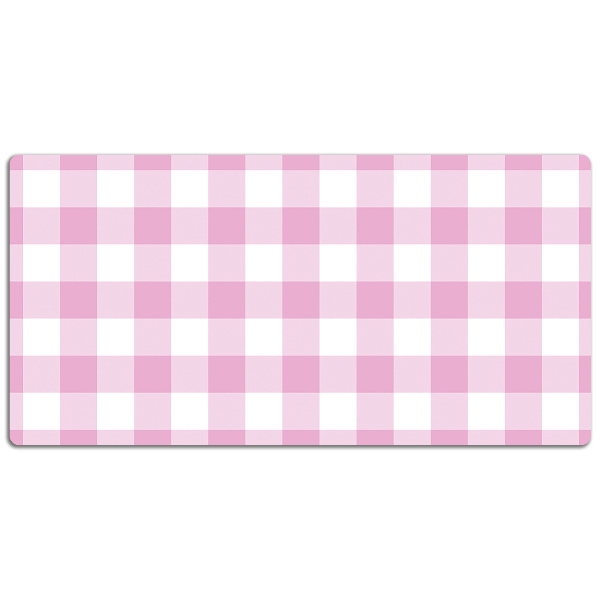 Velká ochranná podložka na stůl Pink mřížka