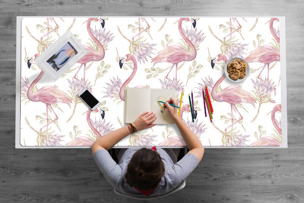 Velká podložka na stůl pro děti Flamingos