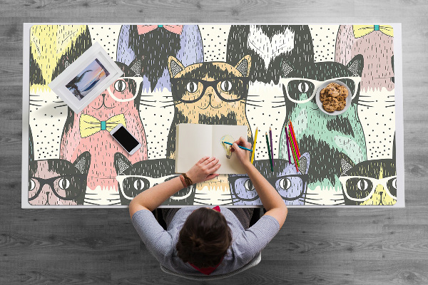 Velká podložka na stůl pro děti Kočky