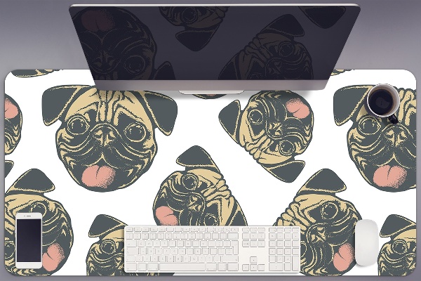 Velká podložka na stůl pro děti Pugs