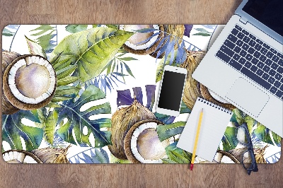 Pracovní podložka s obrázkem Kokosové ořechy a listí