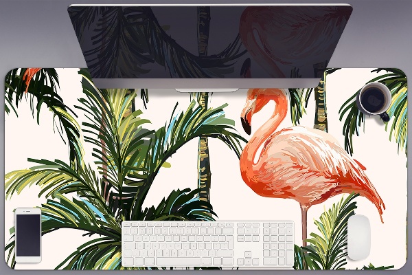 Velká podložka na stůl pro děti Flamingos