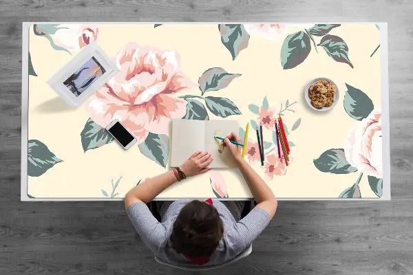 Velká podložka na stůl Klasické roses