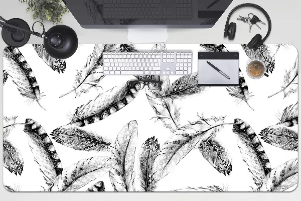 Velká podložka na stůl pro děti Peří