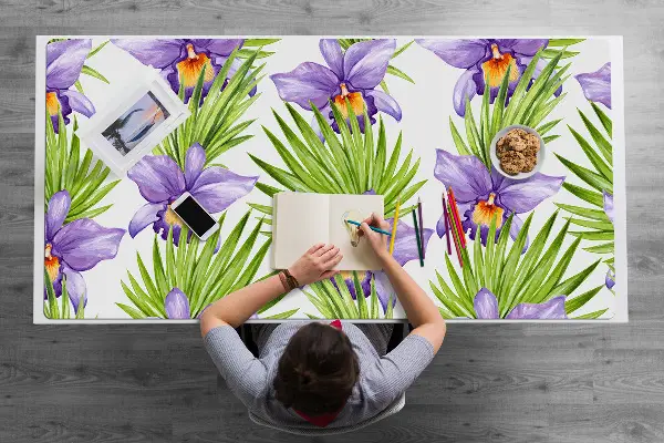Ochranná podložka na stůl Fialové květy
