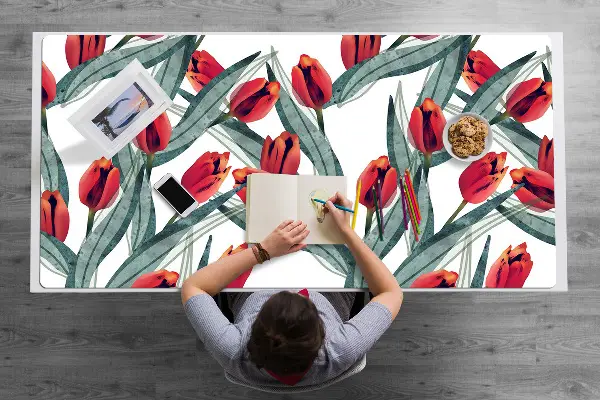 Velká podložka na stůl pro děti Tulipány