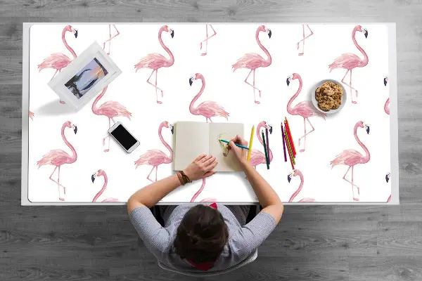 Velká podložka na stůl pro děti Flamingos