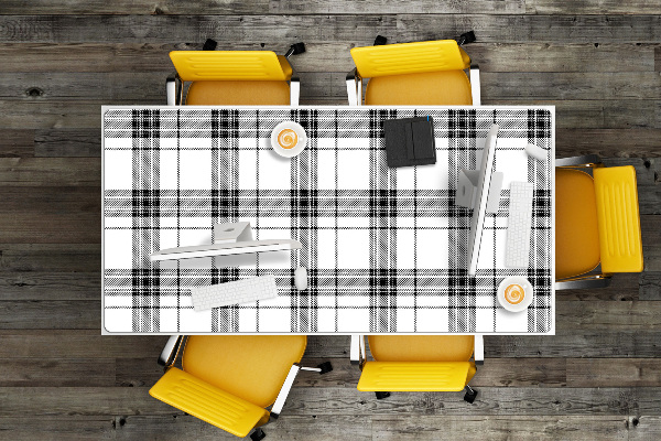 Velká podložka na stůl Plaid pattern