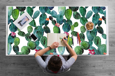 Pracovní podložka na stůl Kaktus s květinami