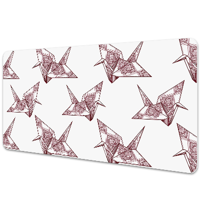 Velká ochranná podložka na stůl Origami ptáci