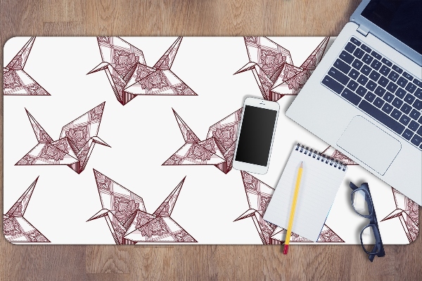 Velká ochranná podložka na stůl Origami ptáci