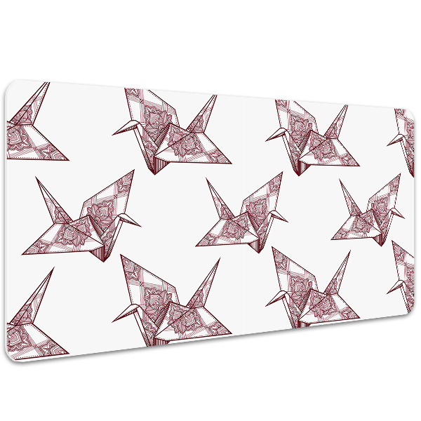 Velká ochranná podložka na stůl Origami ptáci