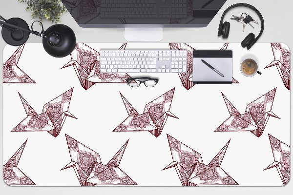 Velká ochranná podložka na stůl Origami ptáci
