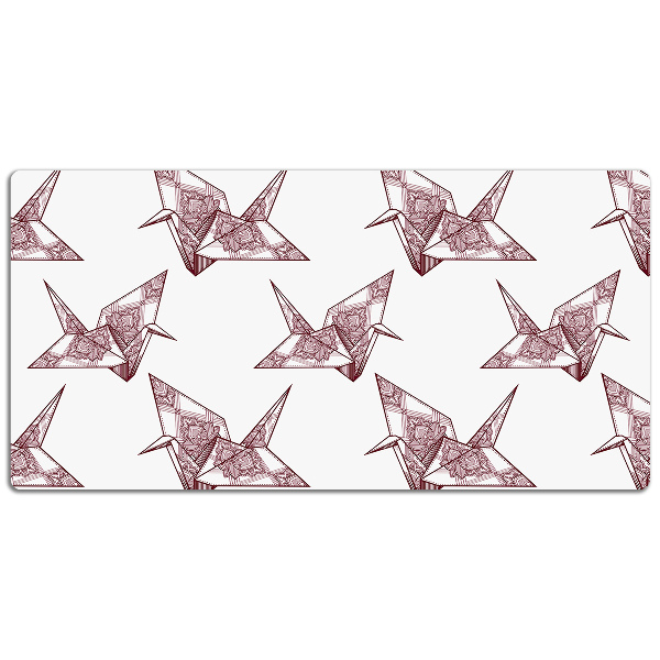 Velká ochranná podložka na stůl Origami ptáci