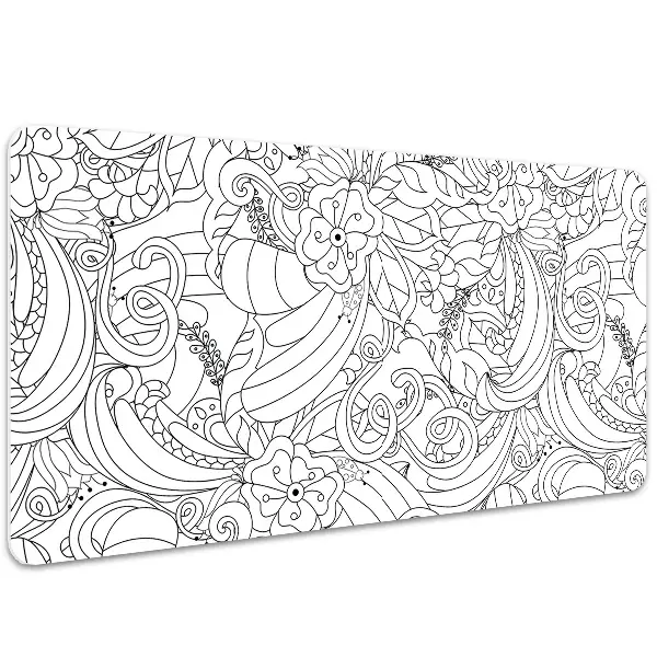 Velká podložka na stůl pro děti Doodle pattern