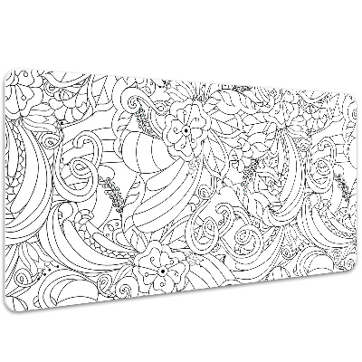 Velká podložka na stůl pro děti Doodle pattern