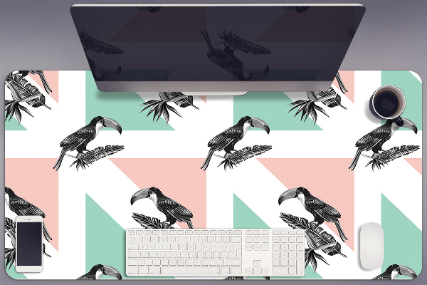 Pracovní podložka na stůl Toucan s trojúhelníky