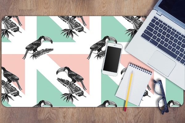 Pracovní podložka na stůl Toucan s trojúhelníky