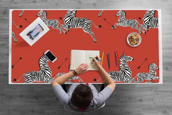 Velká podložka na stůl pro děti Zebra