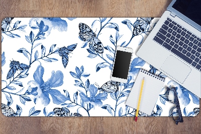 Pracovní podložka s obrázkem Modré květy