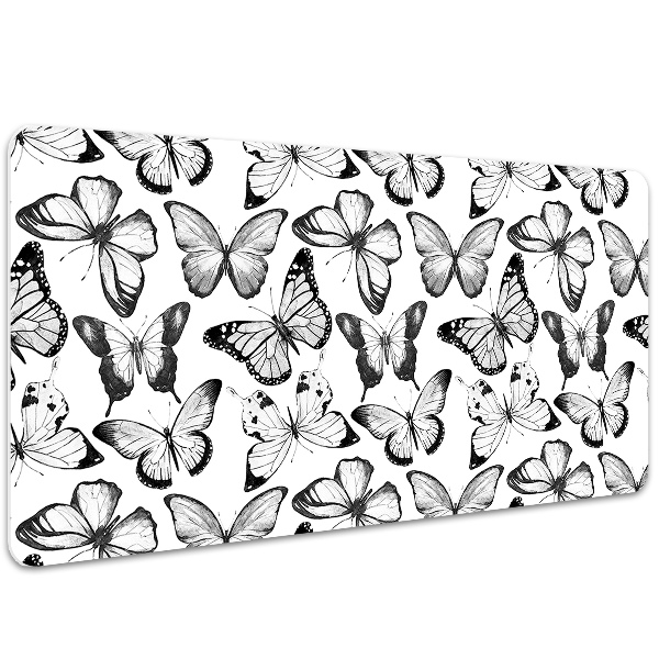 Pracovní podložka na stůl Černá a bílá motýl