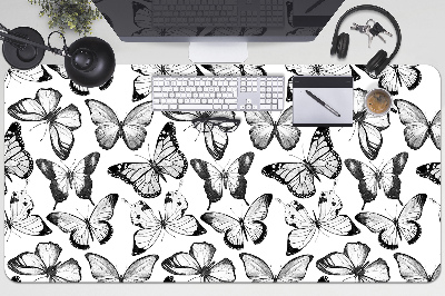 Pracovní podložka na stůl Černá a bílá motýl