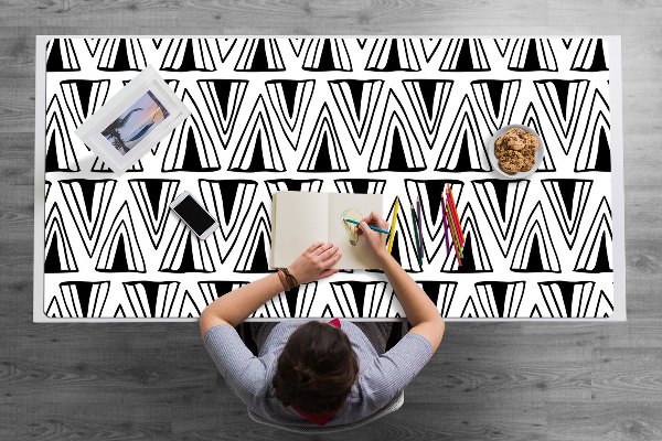 Pracovní podložka na stůl Trojúhelníky vzorem boho