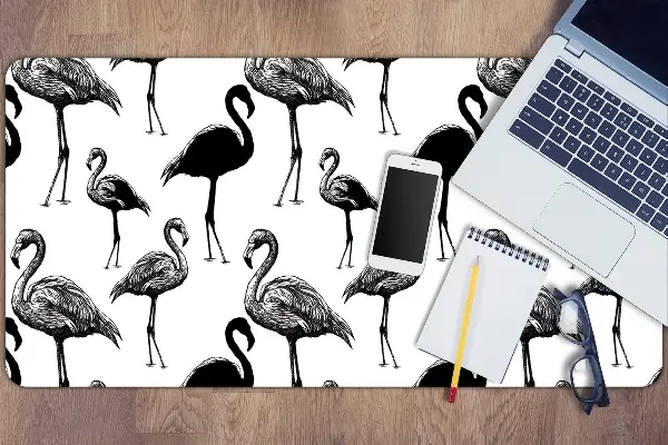 Pracovní podložka na stůl Plameňáci ve stylu retro