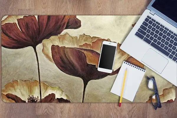 Pracovní podložka na stůl Malování velké mák