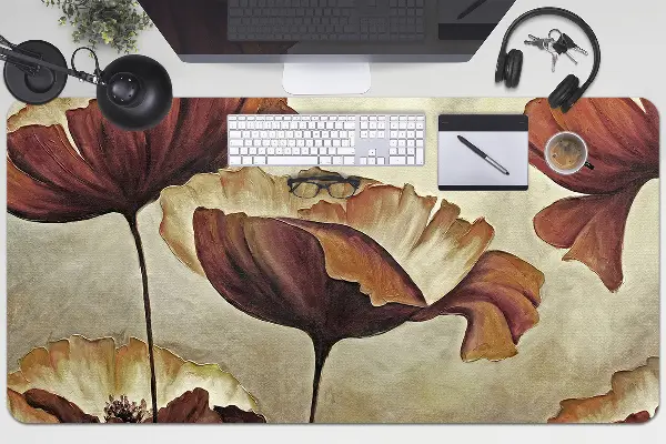 Pracovní podložka na stůl Malování velké mák