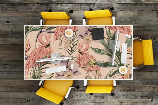 Velká podložka na stůl pro děti Flamingos