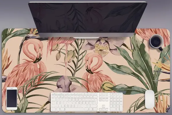 Velká podložka na stůl pro děti Flamingos