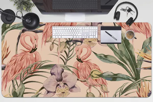 Velká podložka na stůl pro děti Flamingos