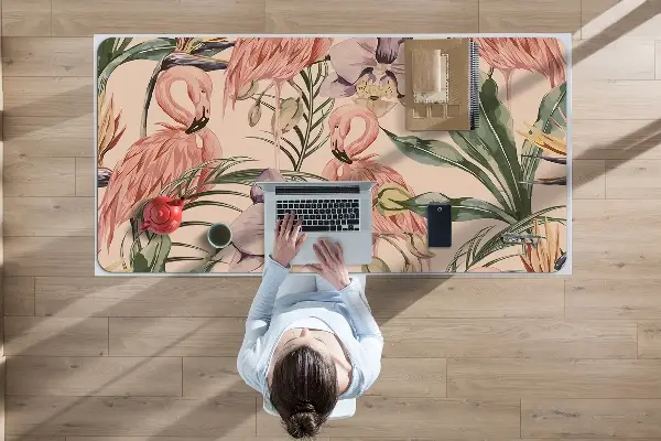 Velká podložka na stůl pro děti Flamingos