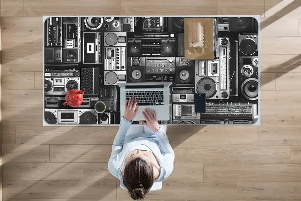 Pracovní podložka na stůl Stará škola boombox