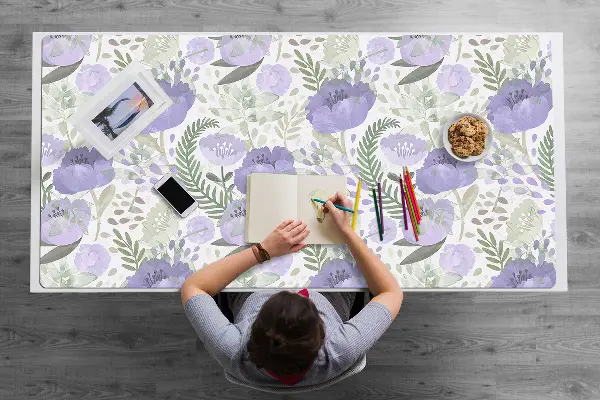 Velká ochranná podložka na stůl Pastel mák