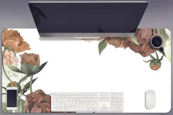 Pracovní podložka s obrázkem Klasické pivoňky