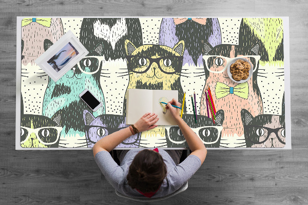 Ochranná podložka na stůl Kočky brýle