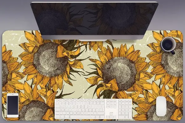 Ochranná podložka na stůl Retro slunečnice