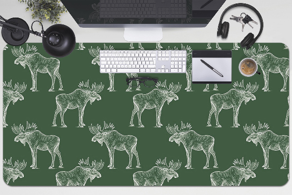 Ochranná podložka na stůl Elk na zeleném pozadí