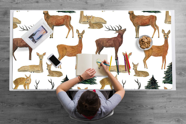 Velká podložka na stůl pro děti Jelen