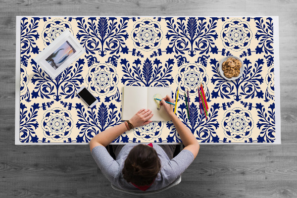 Podložka na psací stůl Modrý pattern