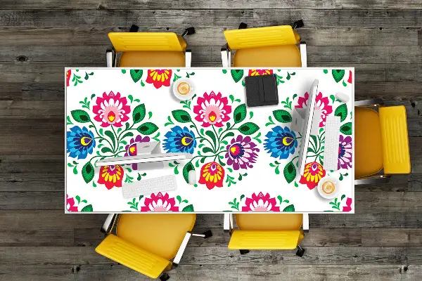 Pracovní podložka na stůl Květy lidový styl