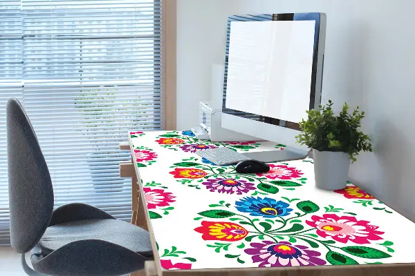Pracovní podložka na stůl Květy lidový styl