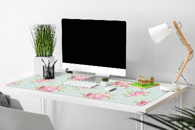 Podložka na psací stůl Růžová kytice